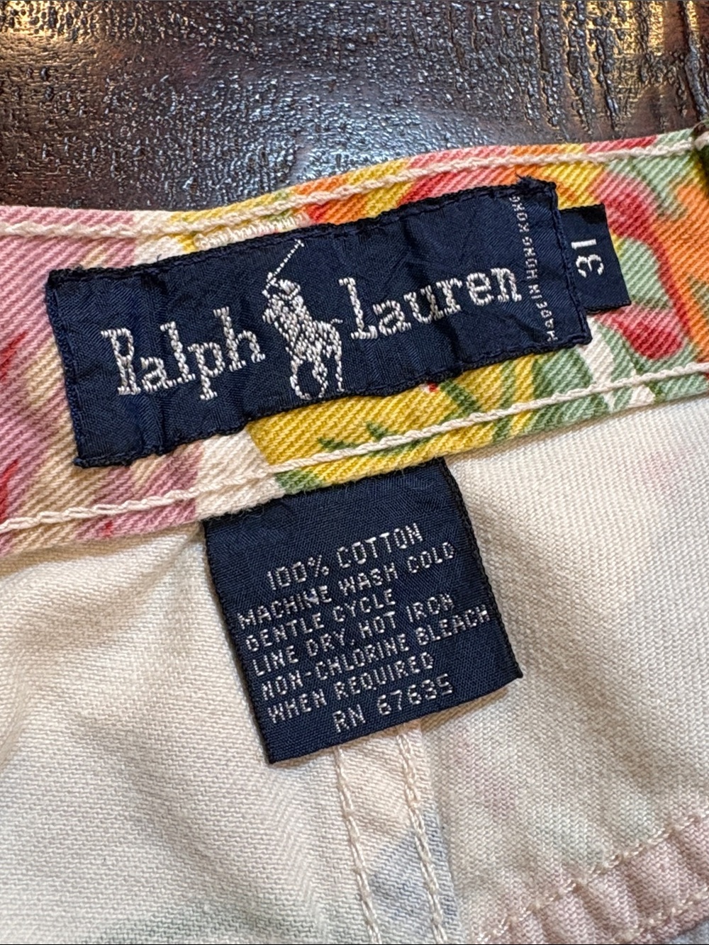Vintage Ralph Lauren Blue Label 90s Floral Denim High-Rise Jeans 31 *As-Is* - Picture 10 of 16